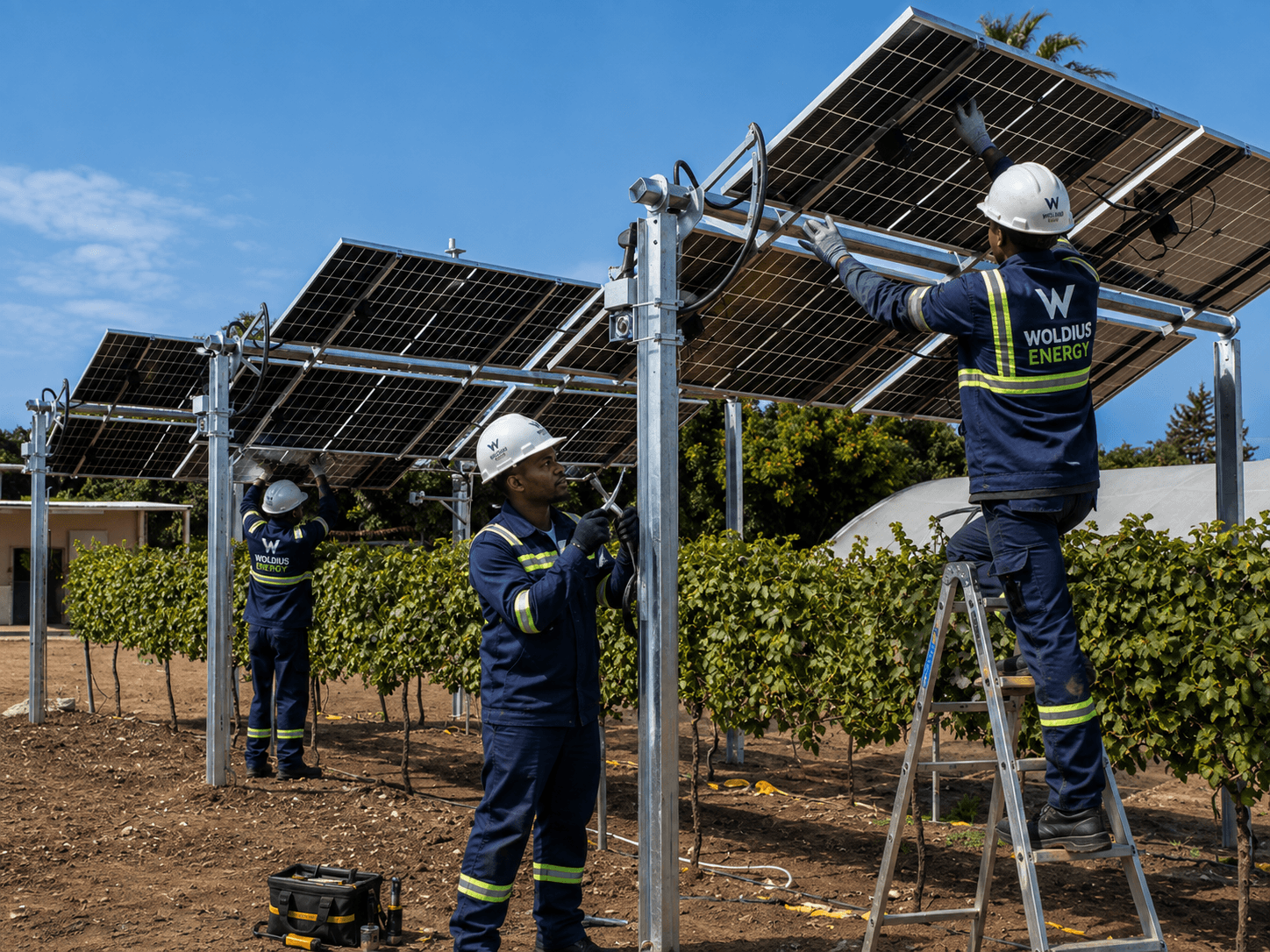 Infrastructure énergétique solaire et électrique intégrée WOLDIUS ENERGY